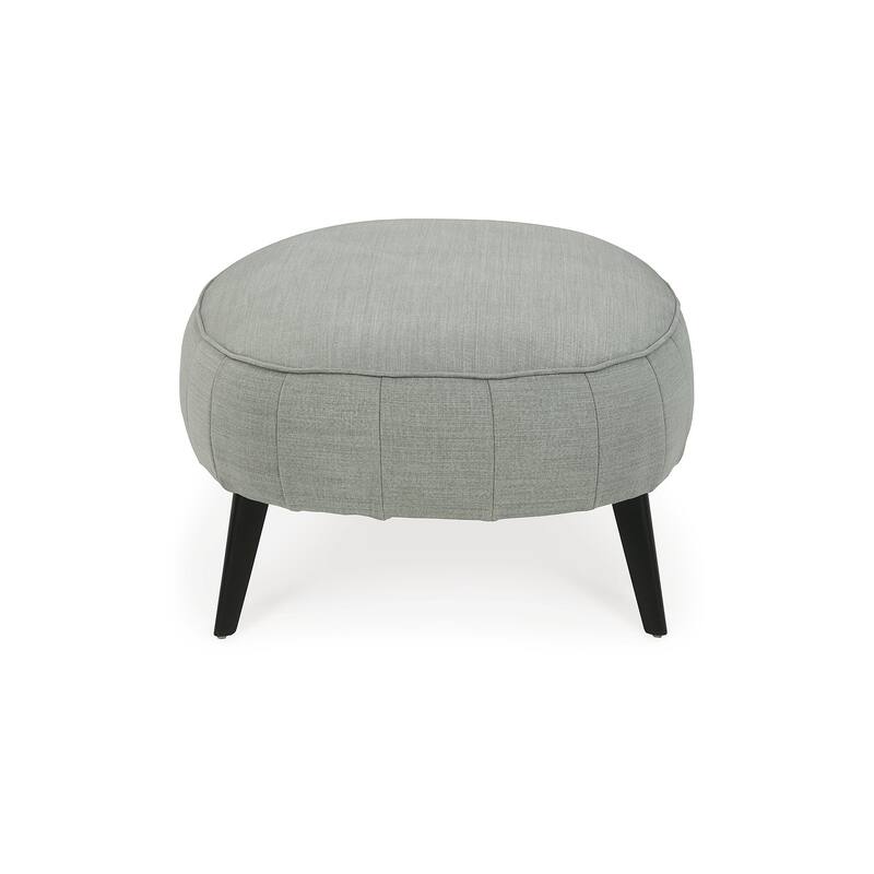 Signature Design by Ashley Hollyann Mid-Century Modern Gray Oversized Ottoman