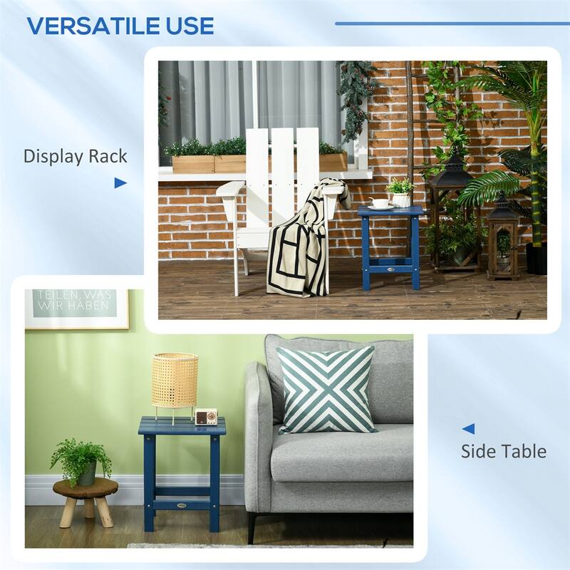 Square Side Table with Waterproof and Legs