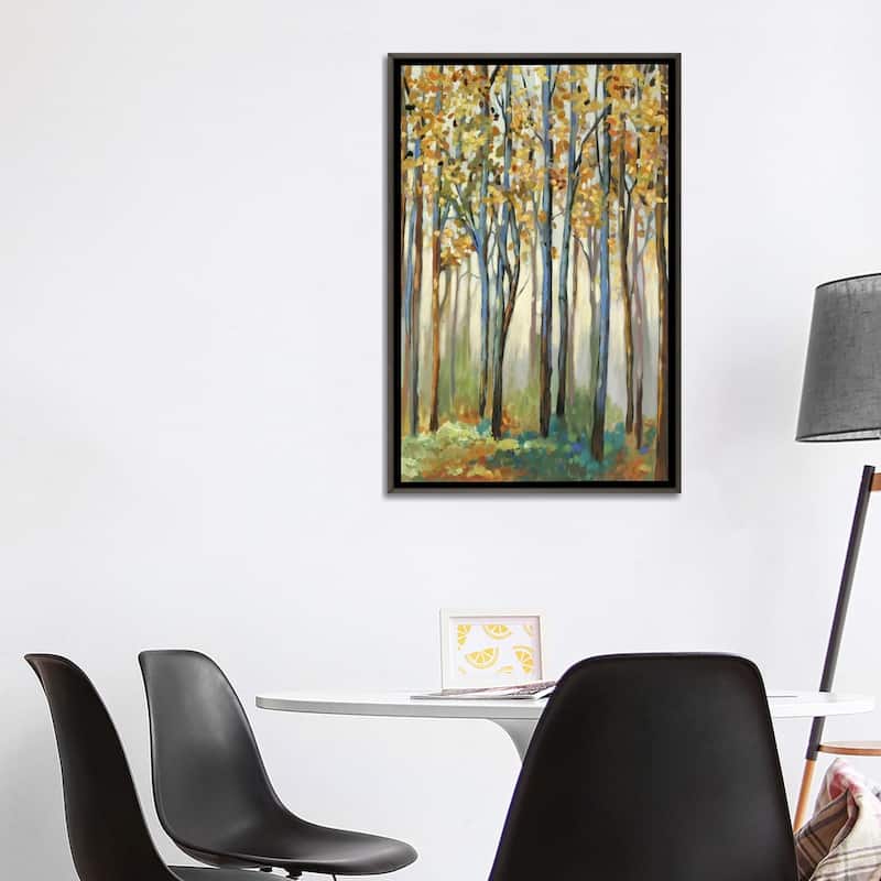 iCanvas "Golden Leaves" by Allison Pearce Framed