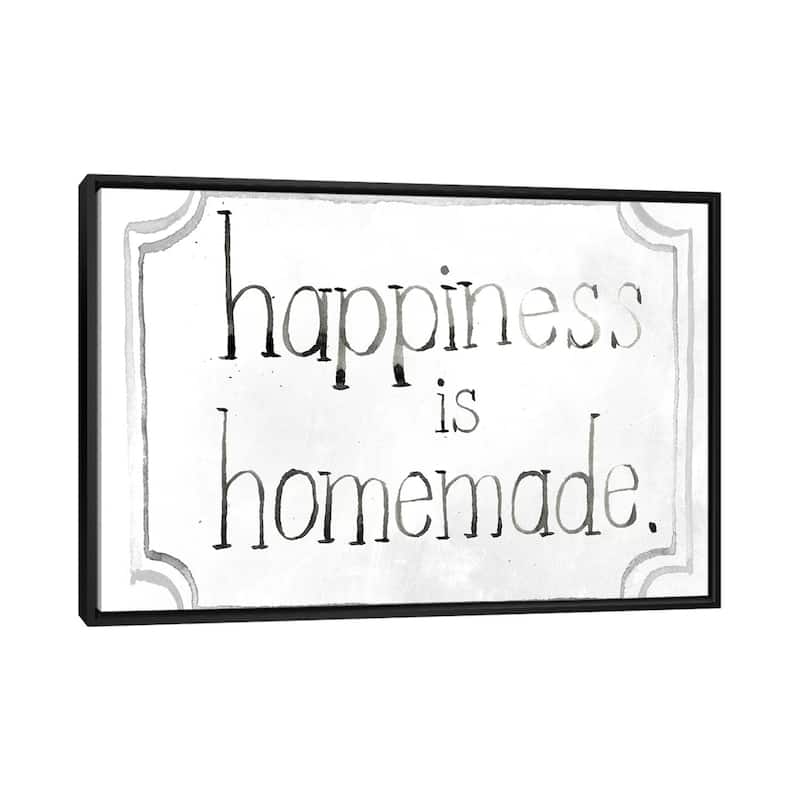 iCanvas "Homemade Happy I" by Jennifer Paxton Parker Framed - Black - 26x40