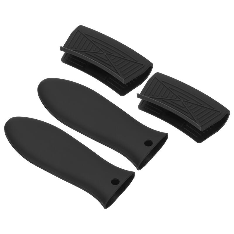 4 Pcs Silicone Assist Hot Pan Handle Holder for Kitchen