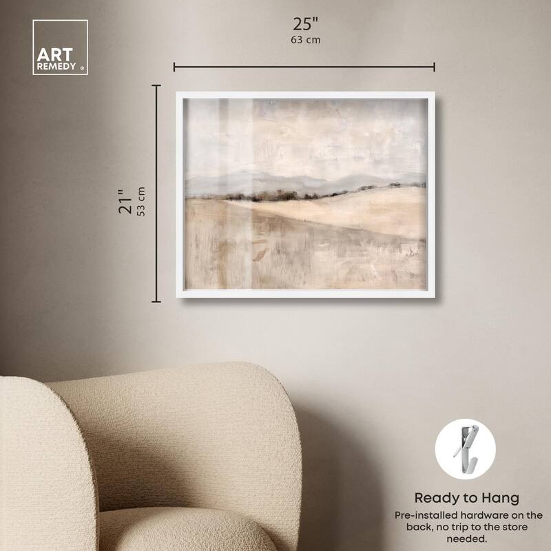 Distant Hills II Shadowbox by Art Remedy