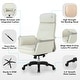 preview thumbnail 16 of 16, Eureka Ergonomic Leather Executive Swivel Office Chair Adjustable Home Sofa Chair, High Back Pillow Back