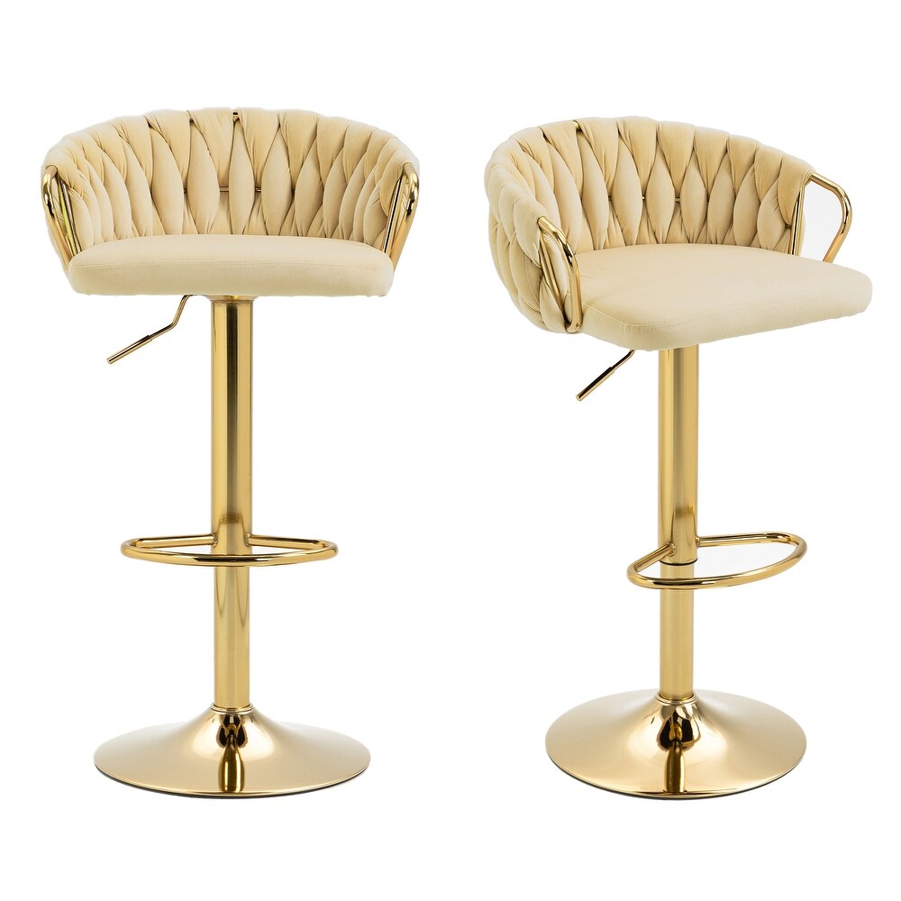 Cream Gold Finish Counter and Bar Stools Bed Bath Beyond