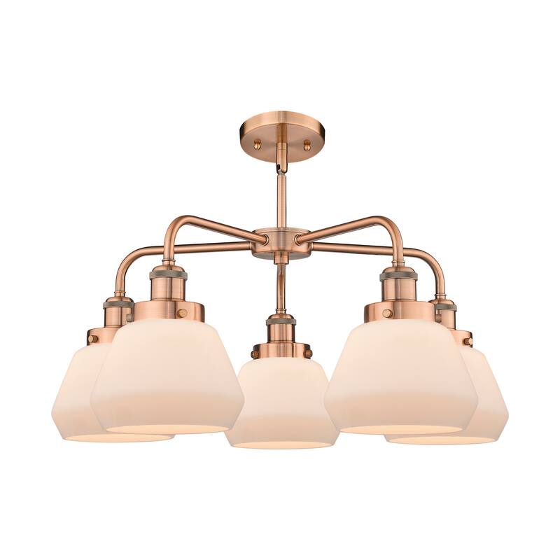 Innovations Lighting Fulton - 5 Light 25" Stem Hung Chandelier