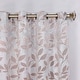 preview thumbnail 2 of 5, Superior Leaves Machine Washable Room Darkening Grommet With Ties Blackout Curtains, Set of 2