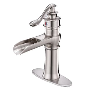 Vibrantbath Commercial Waterfall Bathroom Sink Faucet Deck Mount