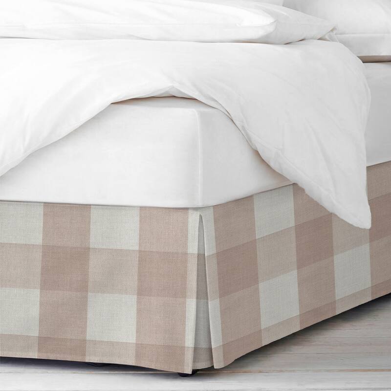 6ix Tailors Walker Buffalo Natural Bedskirt