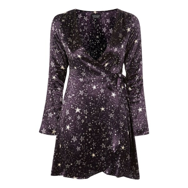 topshop purple dress