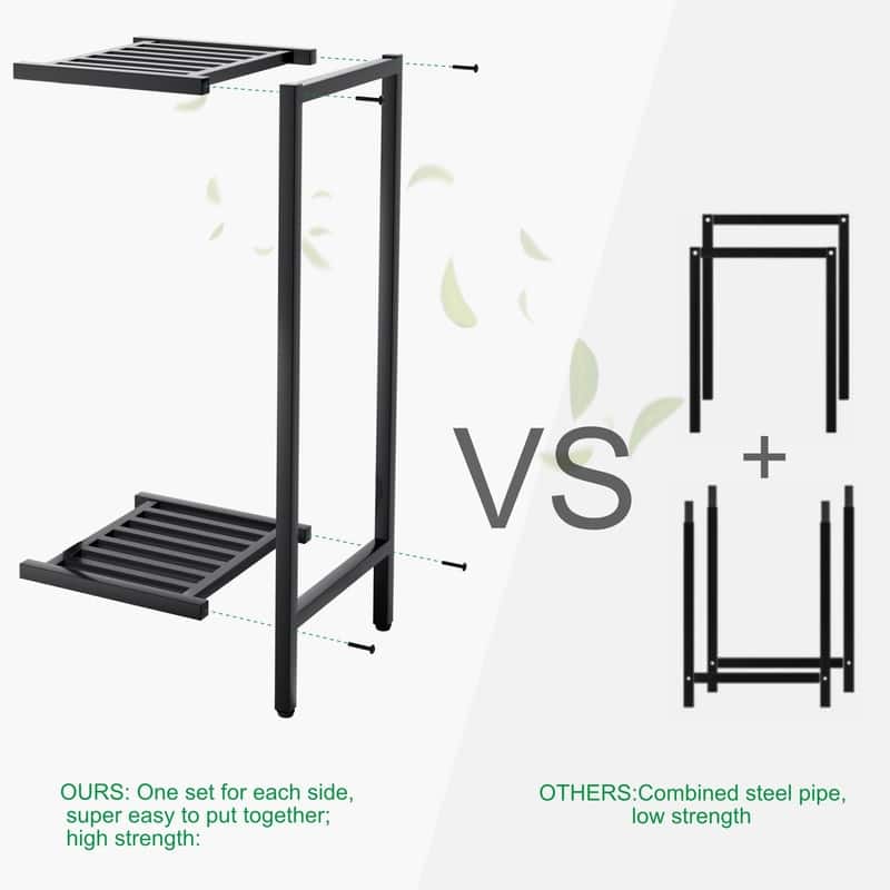 2 Tier 30" Tall Indoor Outdoor Plant - 12 x 12 x 30 inches