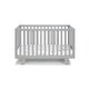 preview thumbnail 1 of 7, HomeRoots Light Gray Solid and Manufactured Wood Standard Three In One Convertible Crib - 54