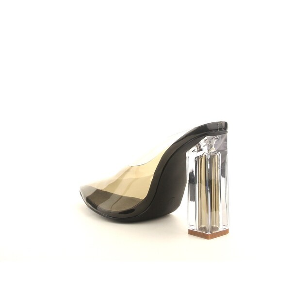 closed toe open back heels