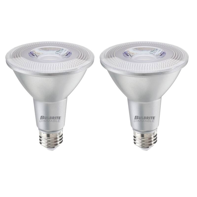 Bulbrite Pack of (2) 15 Watt Dimmable Flood PAR38 Medium (E26) LED Bulb - 1200 Lumens, 3000K, and 80 CRI - 15 Watt