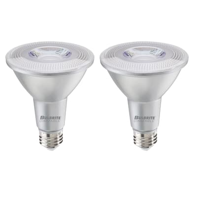 Bulbrite Pack of (2) 15 Watt Dimmable Flood PAR38 Medium (E26) LED Bulb - 1200 Lumens, 3000K, and 80 CRI - 15 Watt