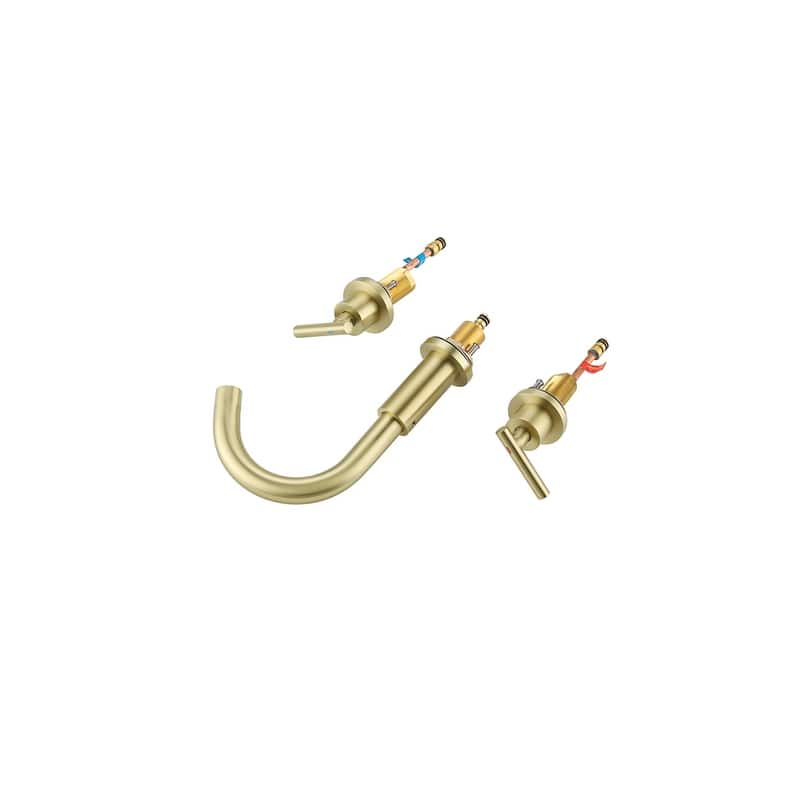Indigo Home 8 inch Widespread Double Handle Bathroom Faucet