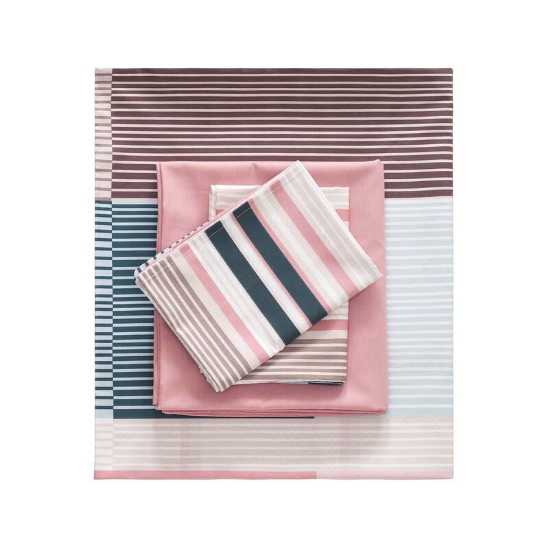 SUSSEXHOME Mint Meets Pink Full Size Duvet Cover Set, Hypoallergenic