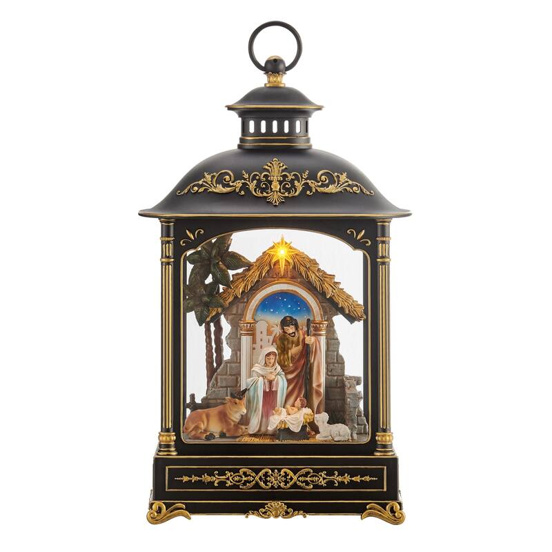 LED Lighted Nativity Scene Lantern Christmas Decoration - 18"
