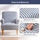 preview thumbnail 44 of 49, Rolled Armchair Accent Chair Set of 2 Blue/ Grey/ Brown