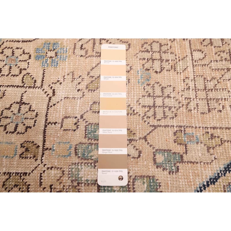 ECARPETGALLERY Hand-knotted Antalya Vintage Tan Wool Rug - 4'6 x 10'0