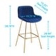 preview thumbnail 26 of 31, Art Leon Modern Swivel Velvet Barstool (Set of 2)