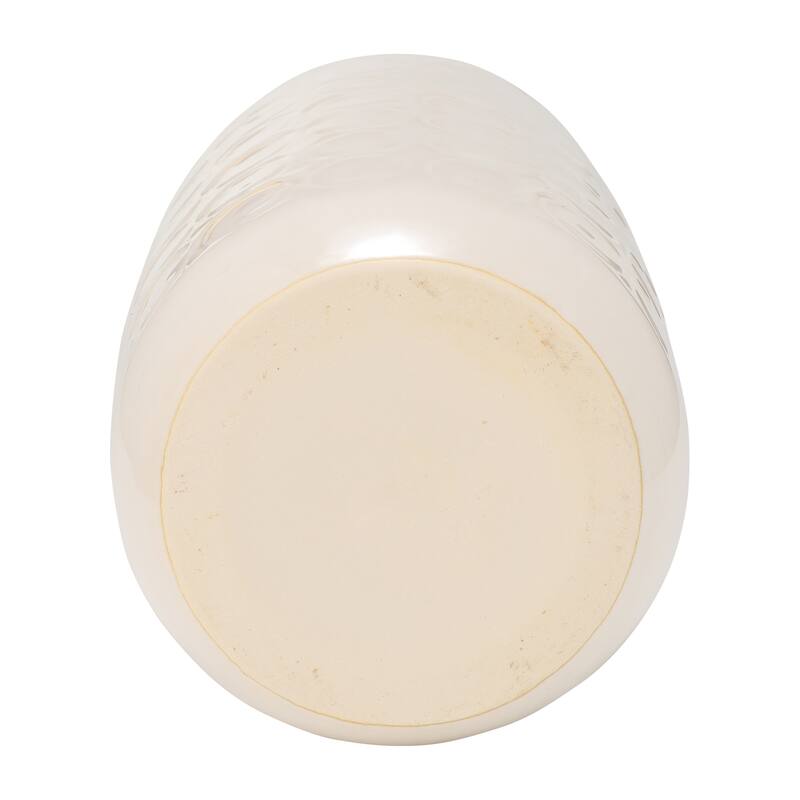 Sagebrook Home Elegant Ceramic Vase, Textured Finish, Home Decor Accent