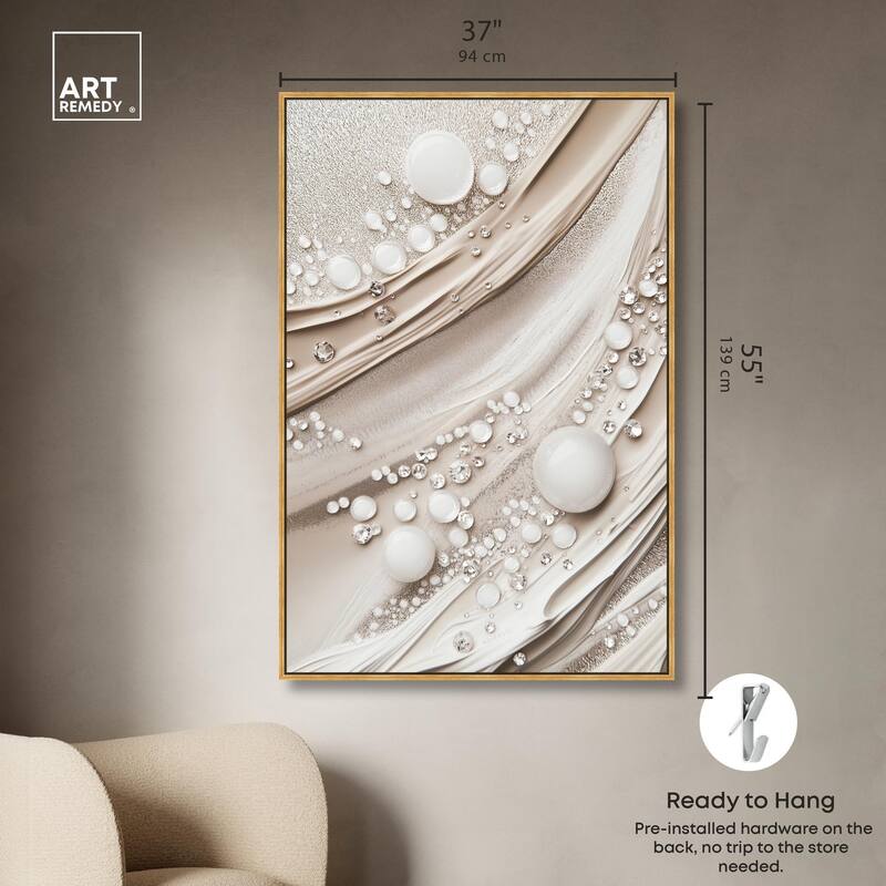 Viscous Veils IV Canvas by Art Remedy