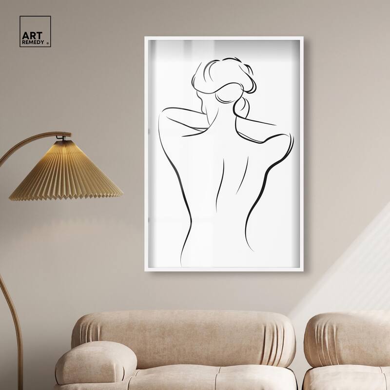 Woman in Contour II Shadowbox by Art Remedy