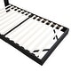 preview thumbnail 12 of 11, Low Profile Platform Bed with Upholstered Backrest Headboard, Twin