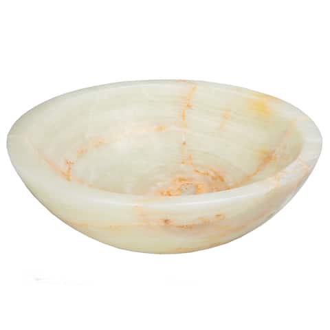 Eden Bath White Translucent Onyx Sink