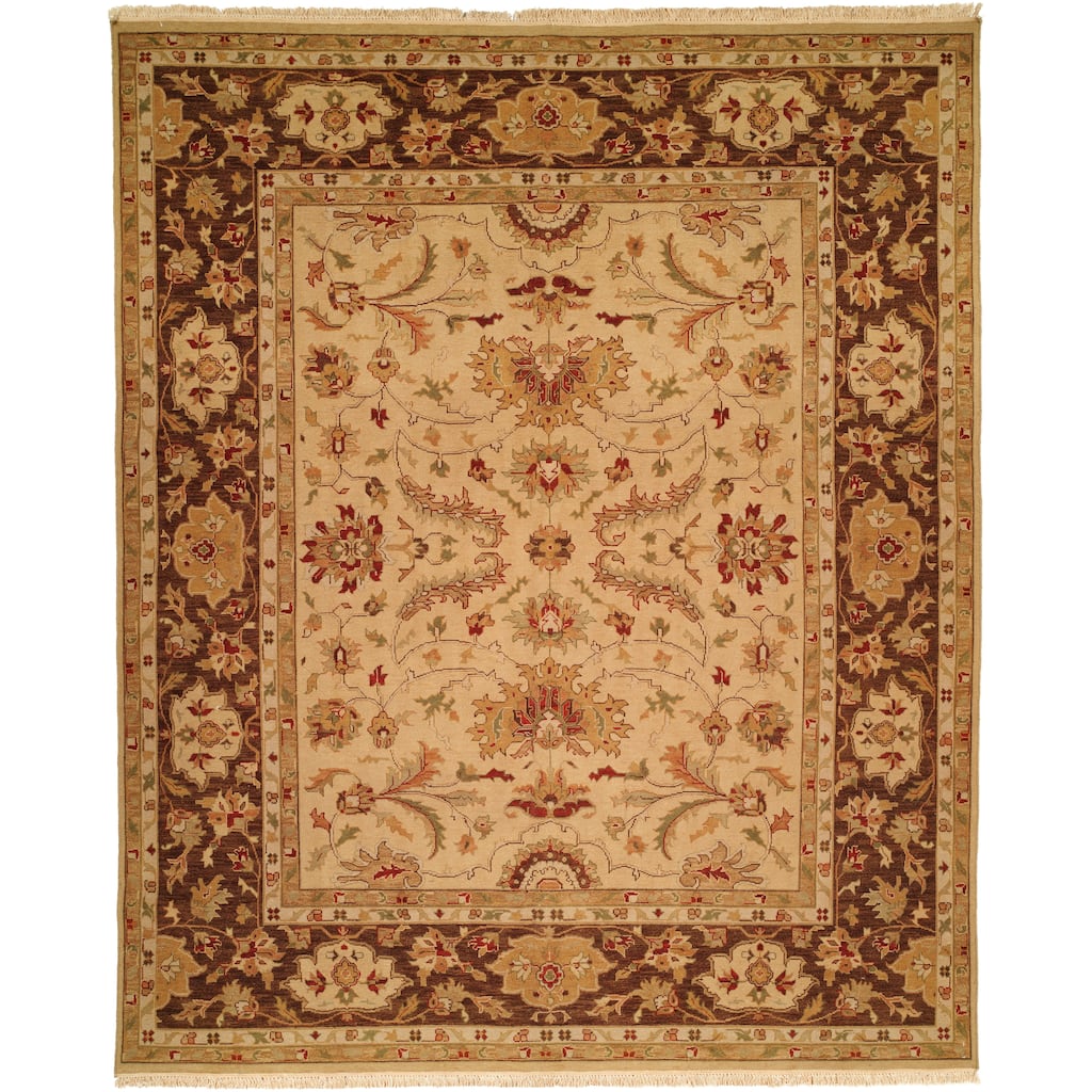 Traditional White Flatweave Wool Area Rug