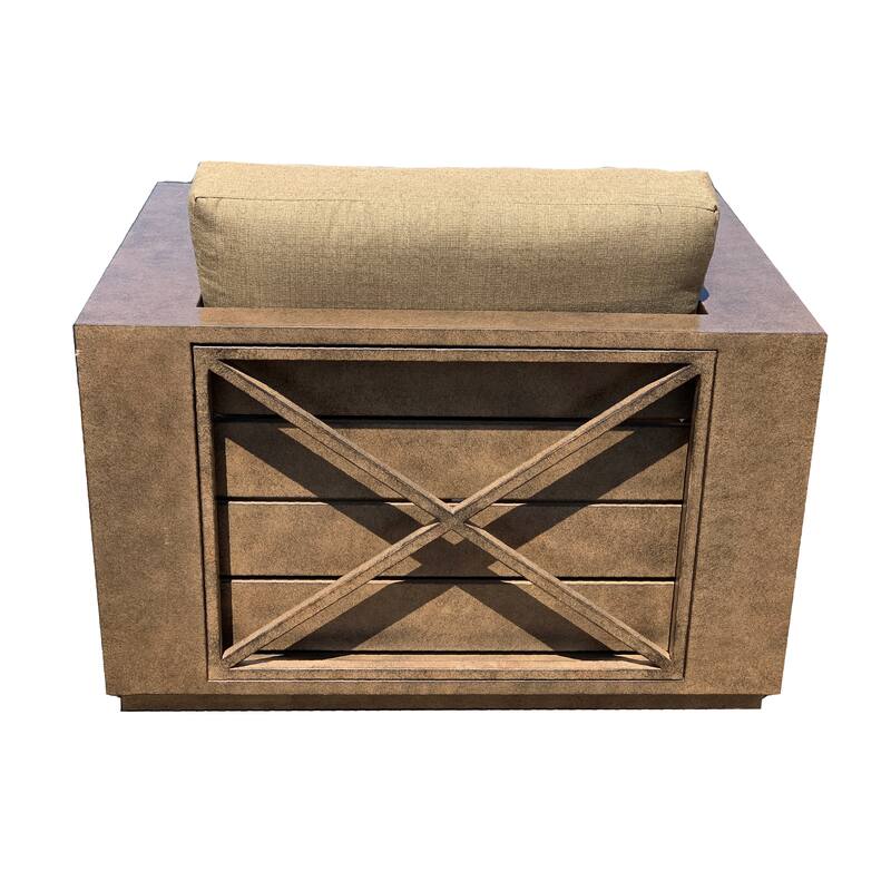 Modern Rustic Patio Club Chair