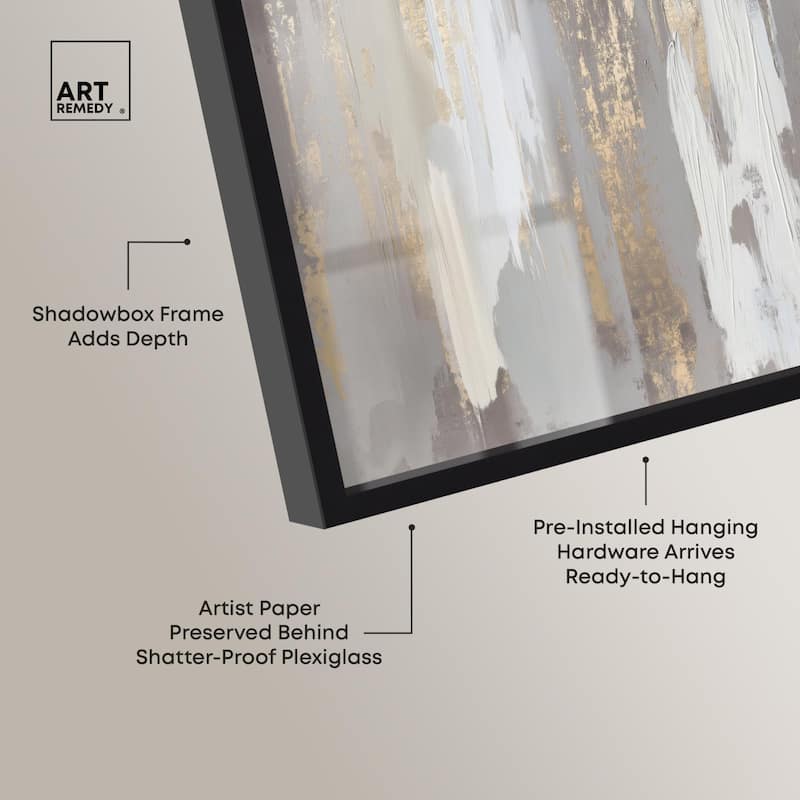 Flooding Gold II Shadowbox by Art Remedy