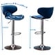 preview thumbnail 5 of 11, Velvet Swivel Barstool, Bistro High Bar Chair, Cafe Counter Chair, Adjustable Island Dining Chair, Guest Chair Set, Yellow