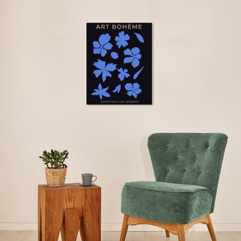 Wynwood Studio Canvas Floral and Botanical Petal Boheme Petals Brown and Modern & Contemporary Wall Art Canvas Print - 20 x 16