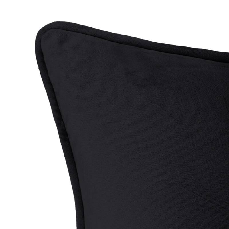 Sherry Kline Elite Velvet Corded Edge - Feather/Down Fill, Zippered, Set of 2 Pillows