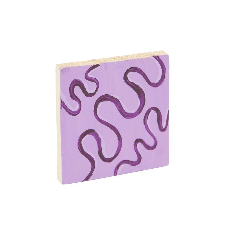 Bright Creations 15 Pack Unfinished Wooden Coaster Wood Square Cutout Tiles for DIY Crafts 2x2"