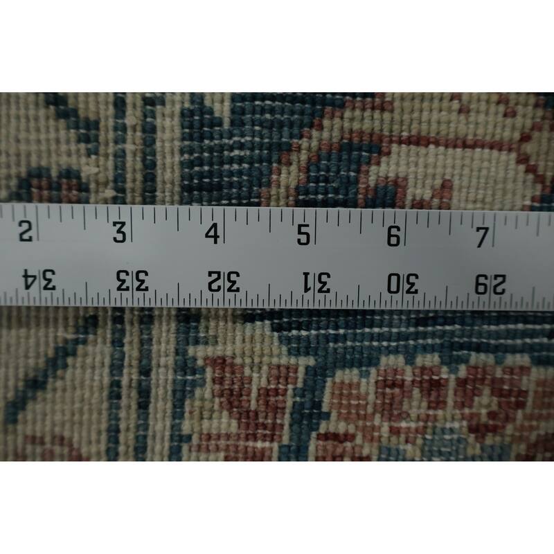 Hand Knotted Oriental 100% Wool Carpet Transitional Floral Pink Oushak Area Rug - 11' 6'' X 8' 11''