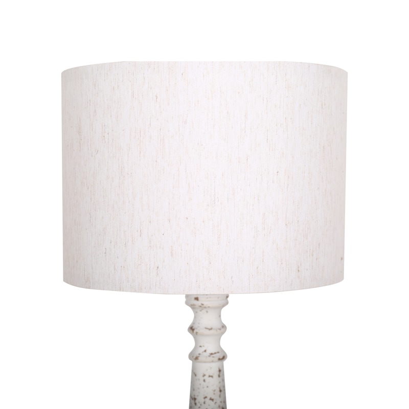 24.5" Resin Table Lamp With Linen Fabric Shade (Set of 2)