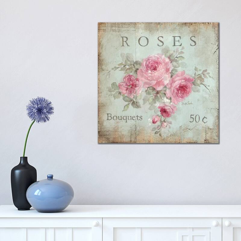 iCanvas "Rose Bouquets (50 Cents)" by Debi Coules Canvas Print - 18x18x1.5
