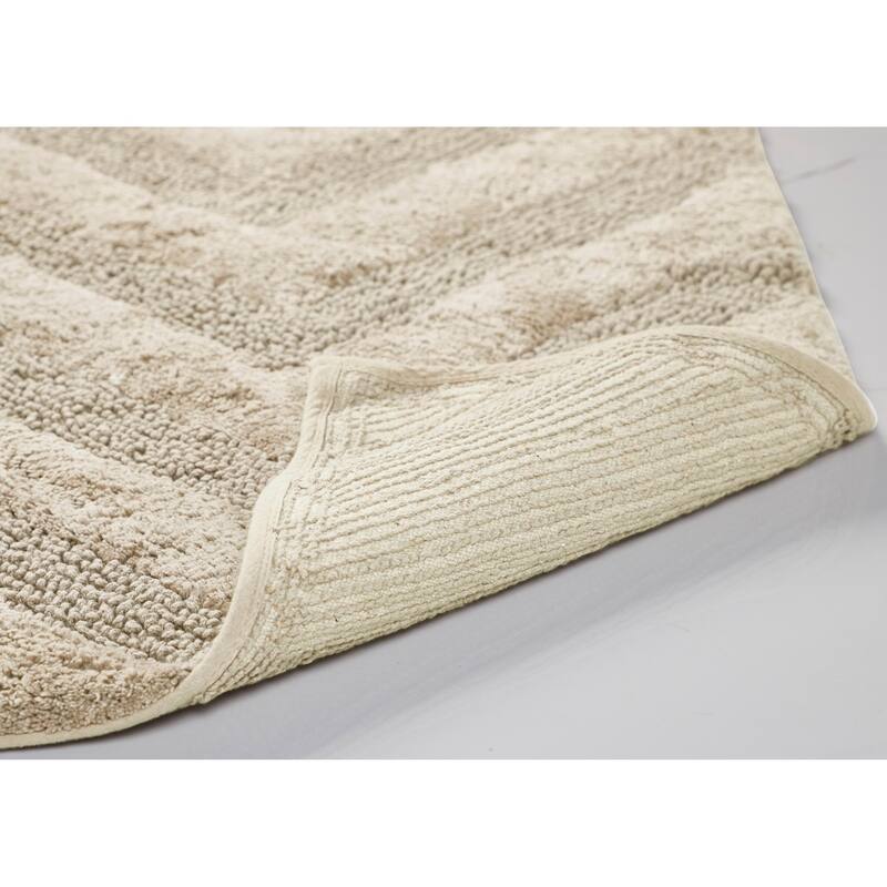 Better Trends Bathroom Rug 100% Cotton Tufted Water Absorbent Bath Rug for Shower, Sink Bath Mats Machine Wash Hugo Collection