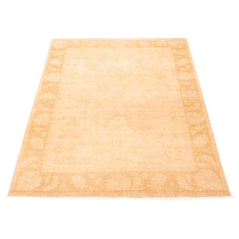 ECARPETGALLERY Hand-knotted Vibrance Tan Wool Rug - 5'5 x 7'10