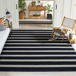 SAFAVIEH Handmade Metro Tietje Stripe Wool Rug