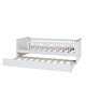 preview thumbnail 12 of 26, Wood Twin Size Platform Bed with Guardrail,Trundle and Open Fence Design,Kids and Baby