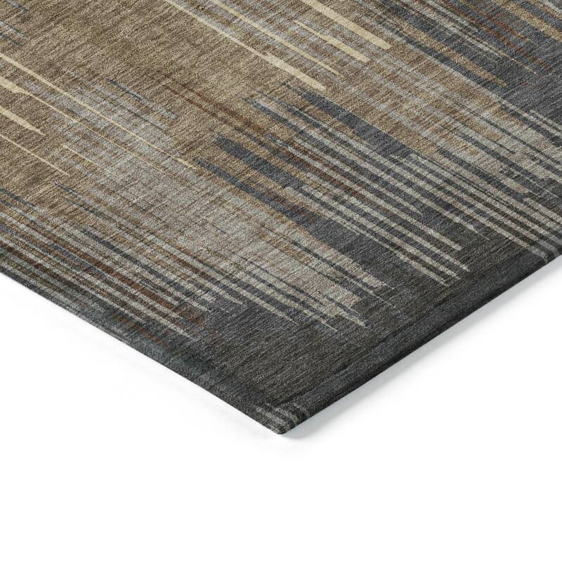 Machine Washable Indoor/ Outdoor Chantille Ombre Abstract Rug