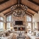 preview thumbnail 6 of 30, Large Black Wagon Wheel Chandelier Farmhouse Pendant Light Fixture