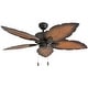 preview thumbnail 2 of 5, Prominence Home Beauxregard Aged Bronze/ Mocha Finish 52" Ceiling Fan