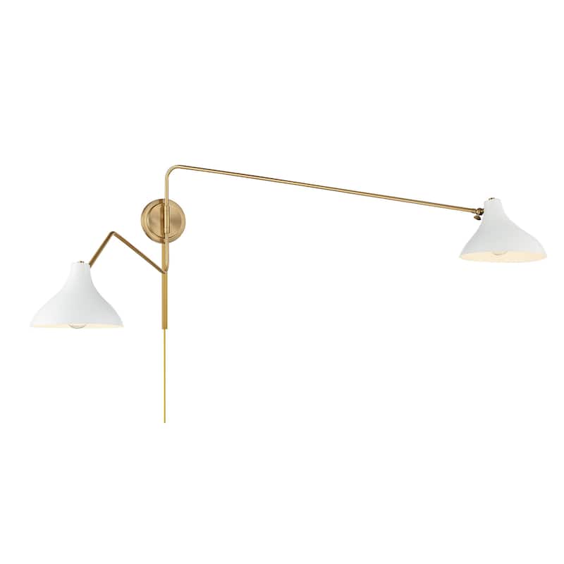 Meridian M90088 2 Light 21" Tall Hardwired or Plug-In Wall Sconce