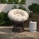 preview thumbnail 10 of 30, Papasan Swivel Patio Lounge Chair Brown/Beige
