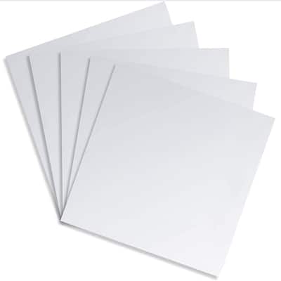 5x Adhesive Flexible Mirror Tiles 12x12"