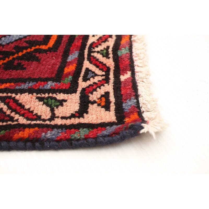 Hand-knotted Authentic Turkish Red Wool Rug - 5'4" x 10'2"/5'4 x 10'2